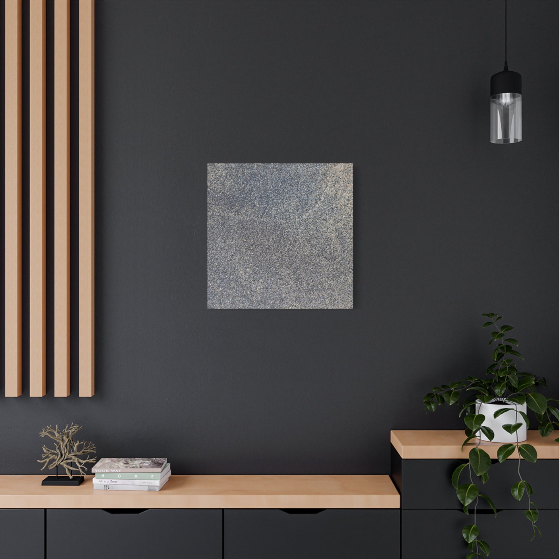 Granite Murmur - Unique Frameless Canvas Wall Art - Art By Earth