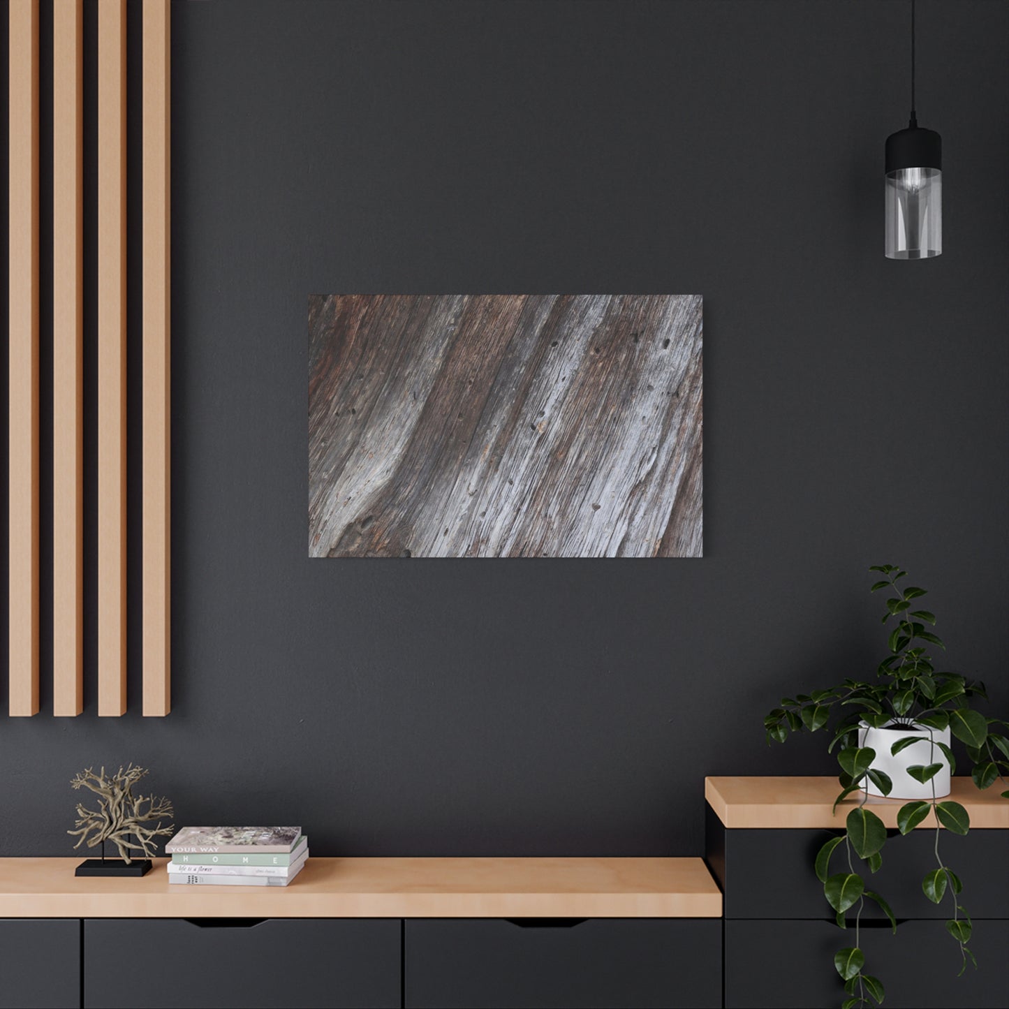Aged Planks - Unique Frameless Canvas Wall Art - Art By Earth