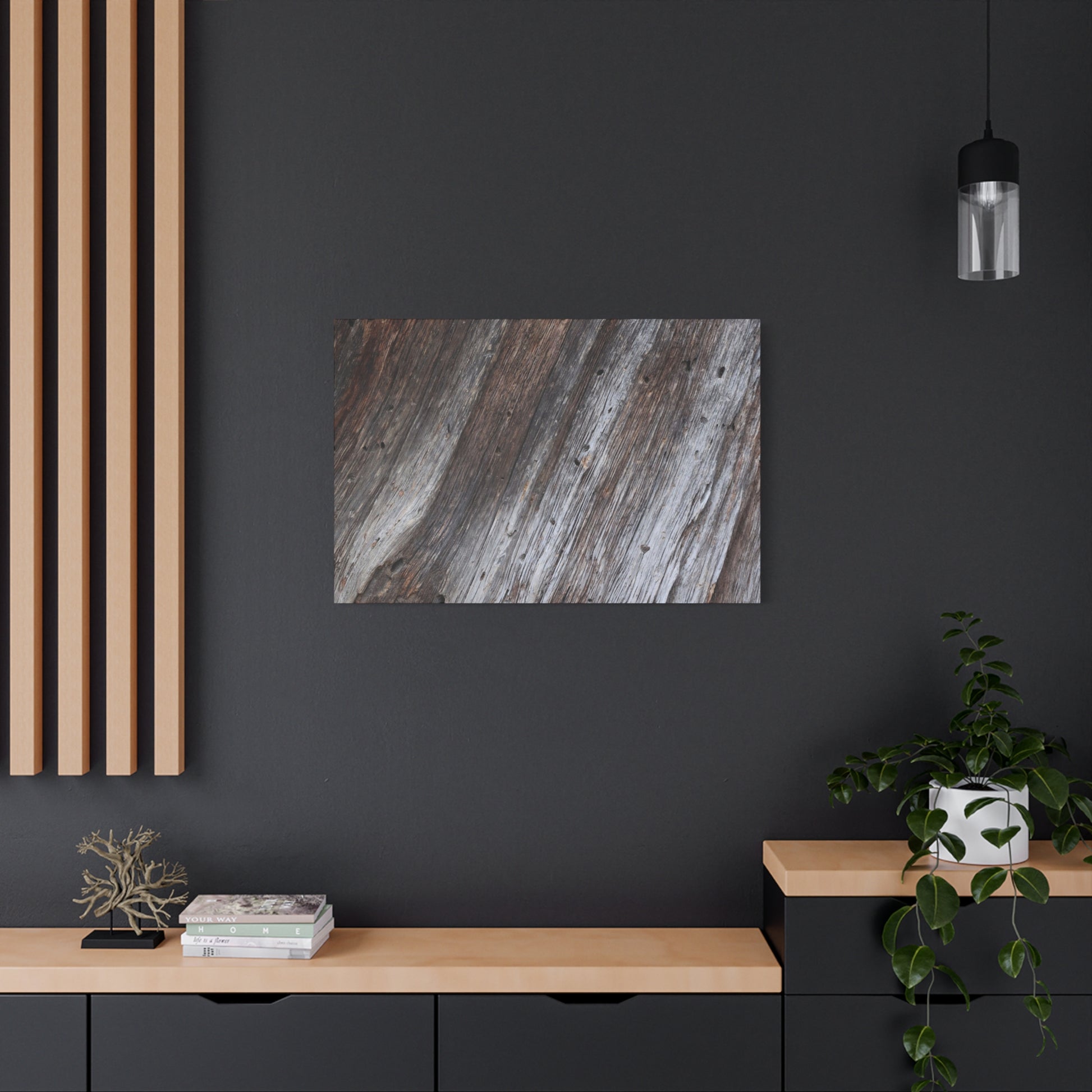 Aged Planks - Unique Frameless Canvas Wall Art - Art By Earth