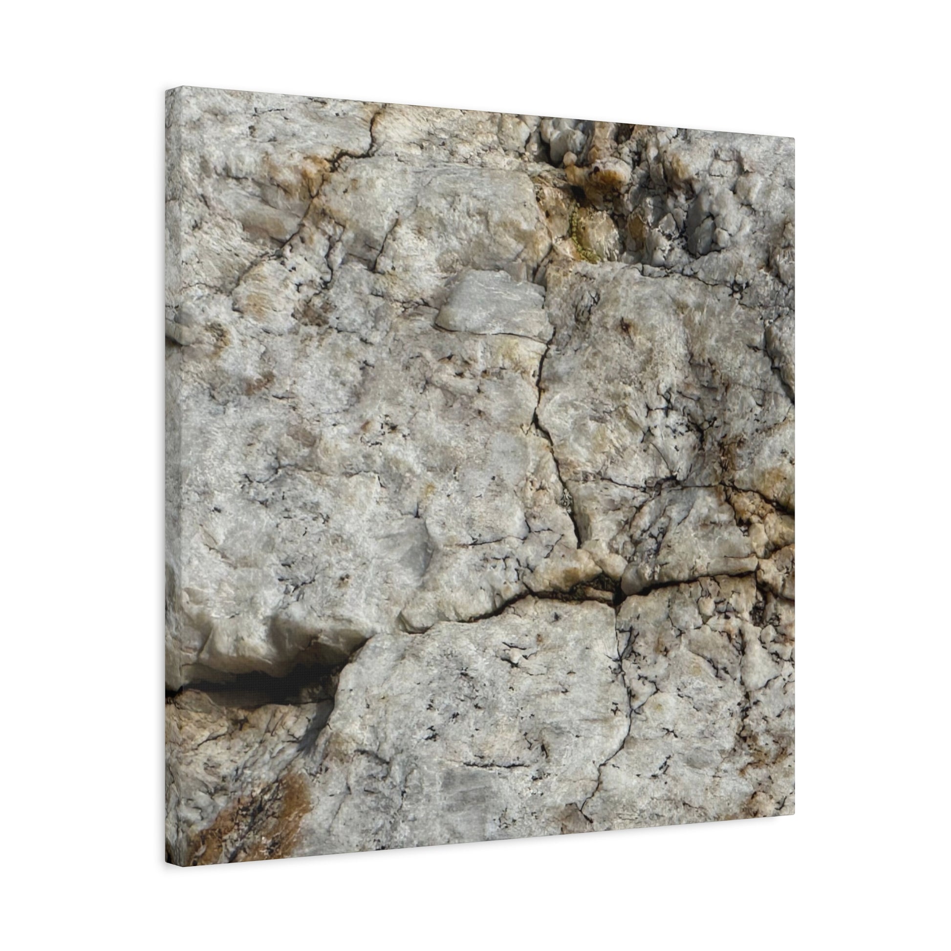 Ancient Rock Face - Unique Frameless Canvas Wall Art - Art By Earth