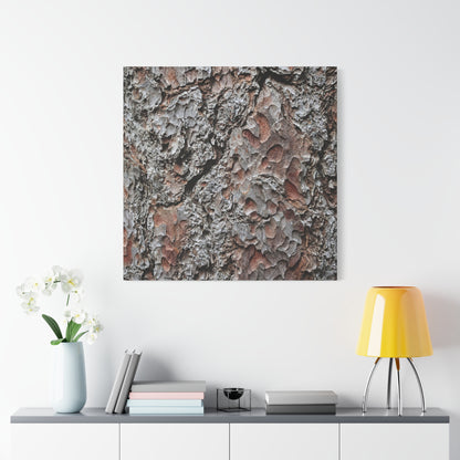 Textured Whispers of Bark - Unique Frameless Canvas Wall Art - Art By Earth