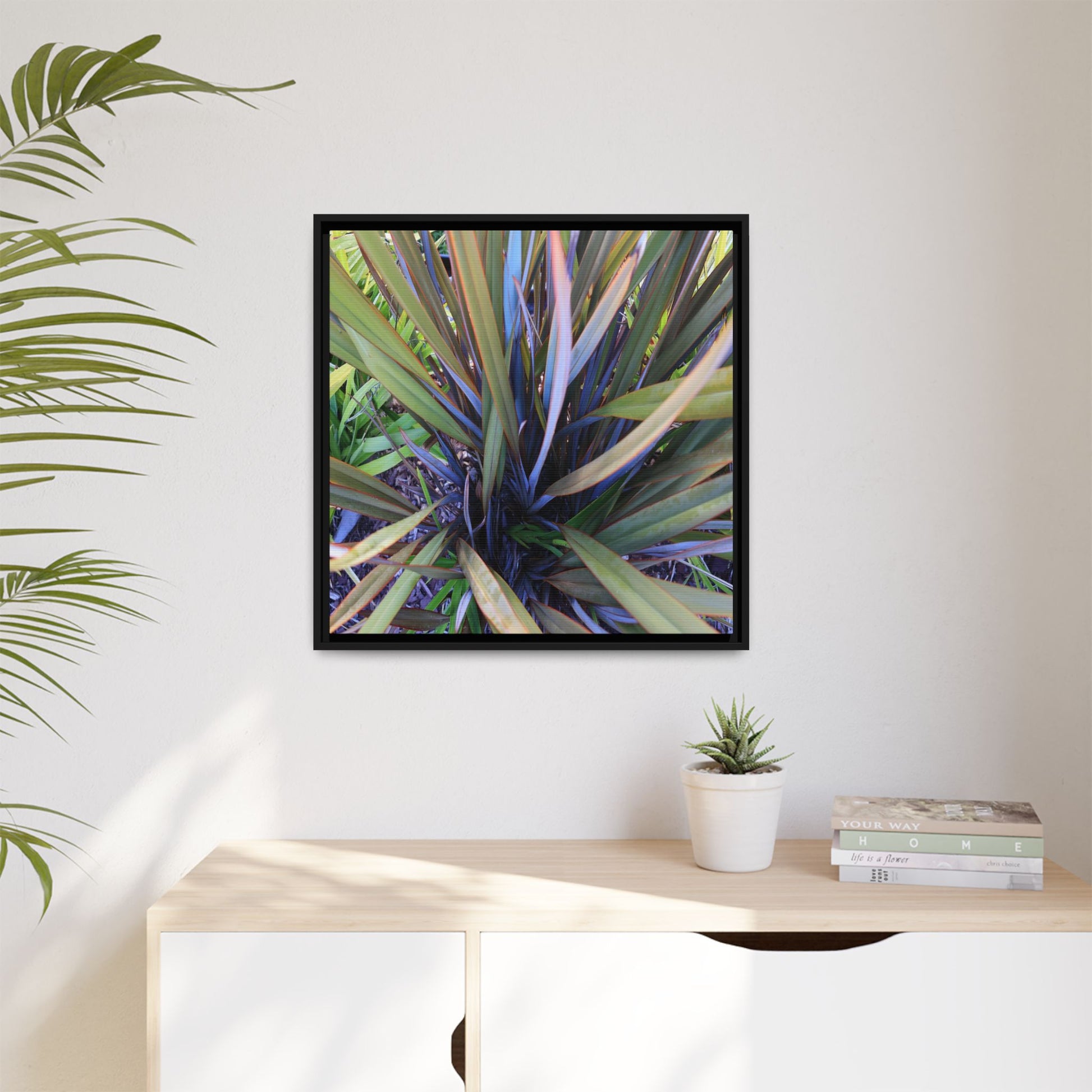 Radiant Leaves - Unique Stretched Canvas Wall Art - Art By Earth