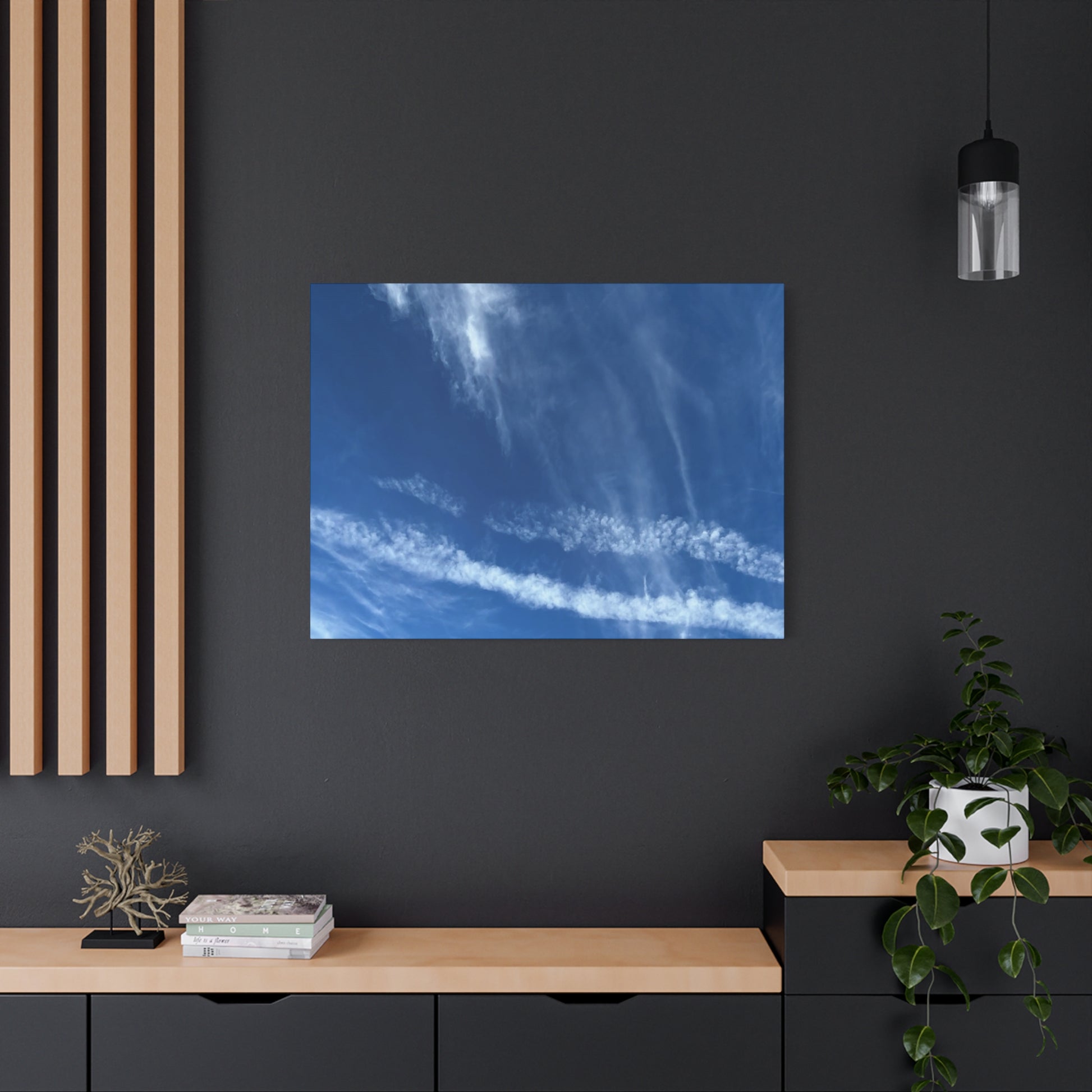 Sky's Poetry - Unique Frameless Canvas Wall Art - Art By Earth