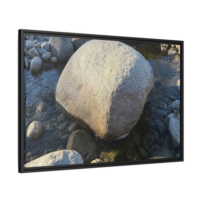 Rocky Riverbed - Unique Stretched Canvas Wall Art - Art By Earth