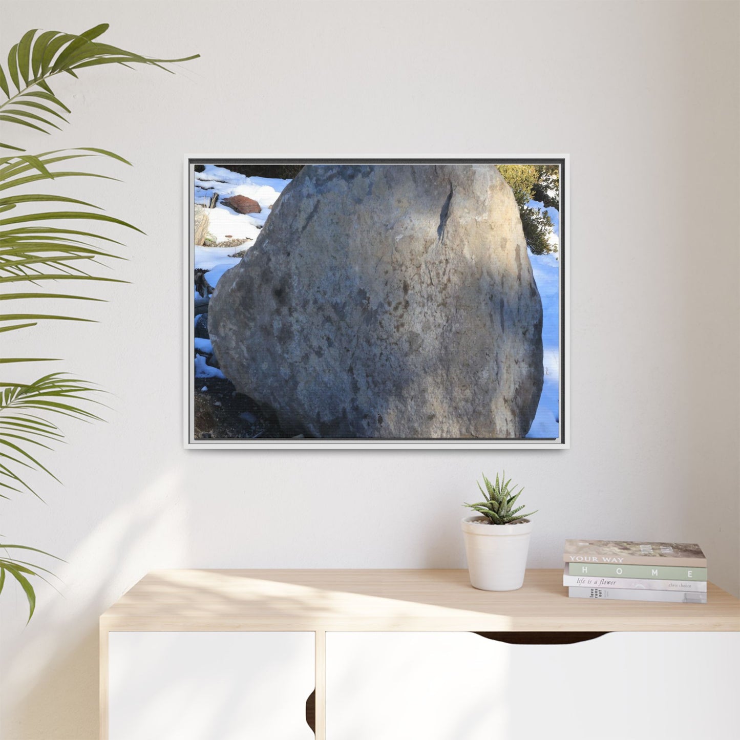 Glacial Solitude - Unique Stretched Canvas Wall Art