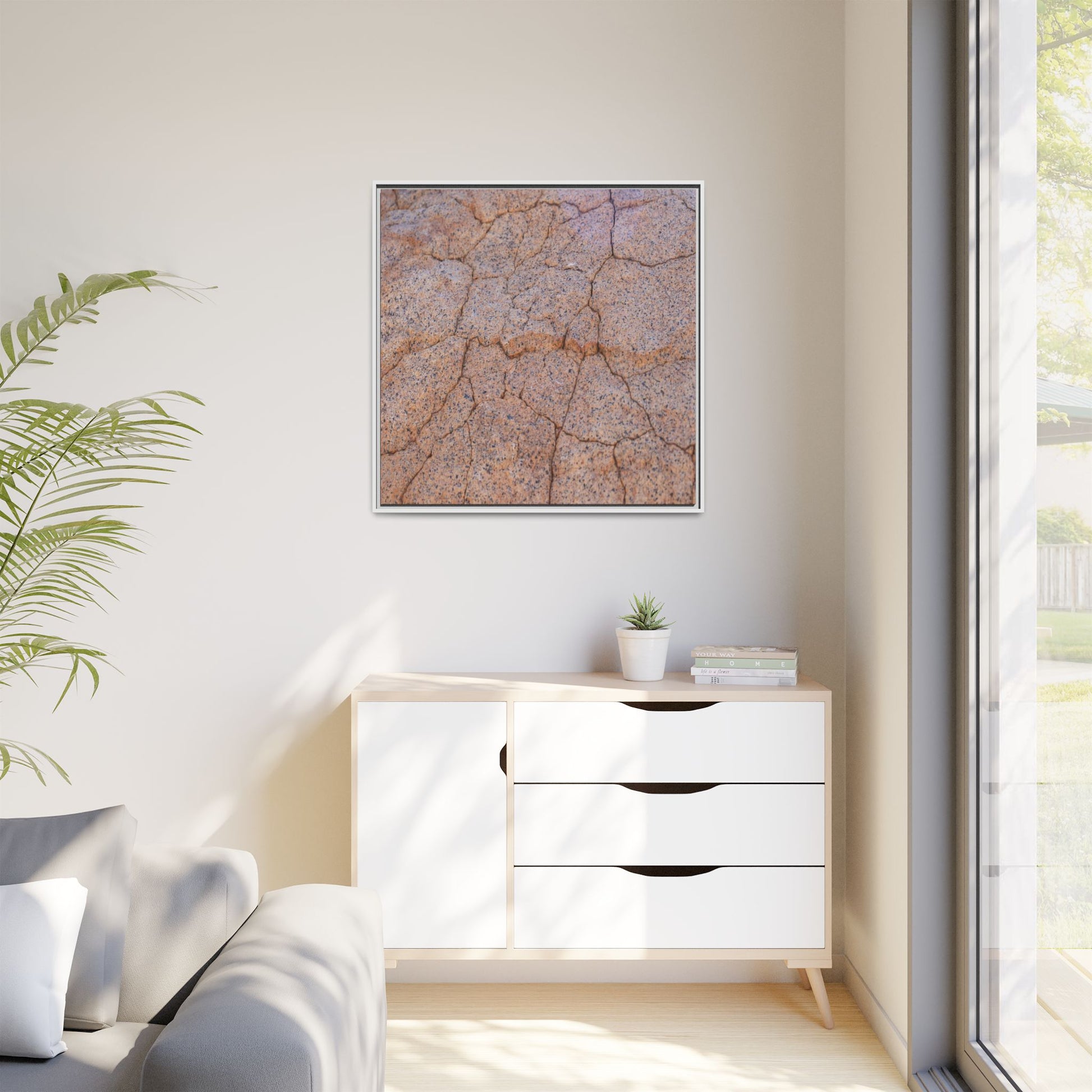 Fragmented Earth - Unique Stretched Canvas Wall Art - Art By Earth