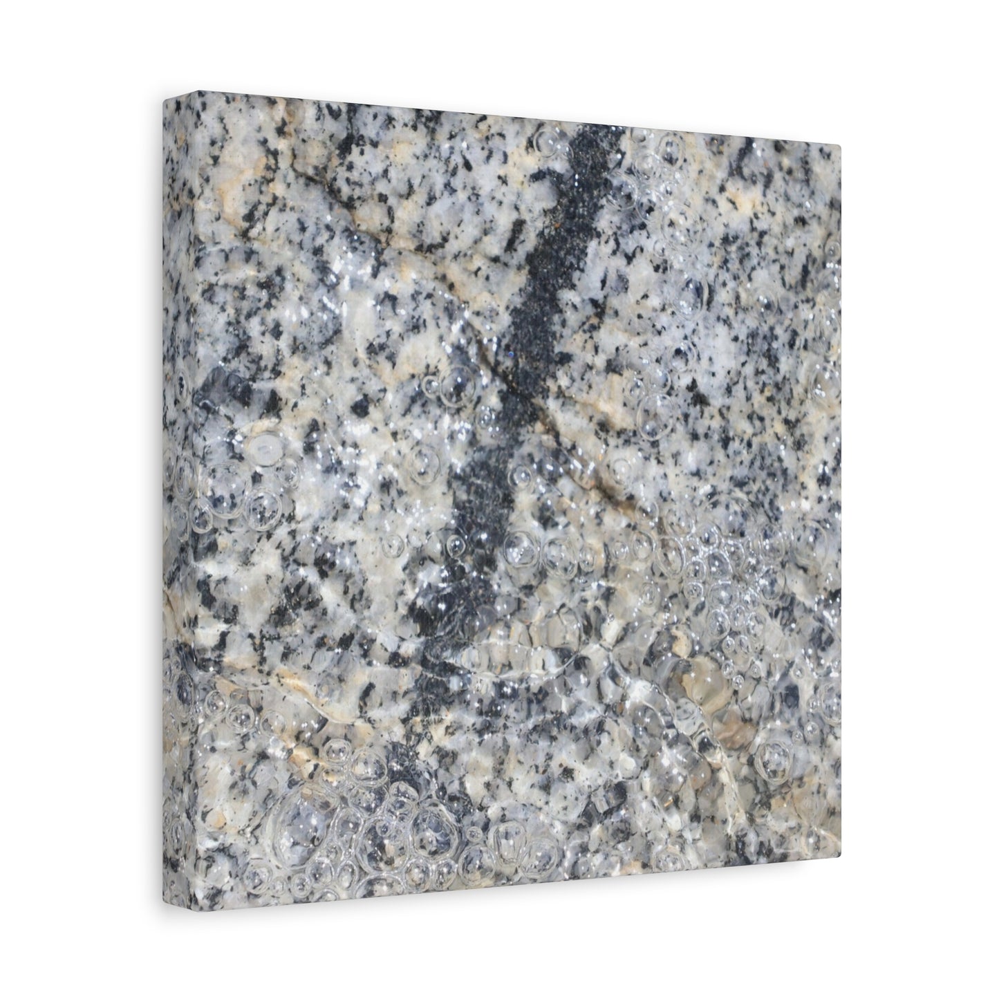 Crystalline Bubbles - Unique Frameless Canvas Wall Art - Art By Earth