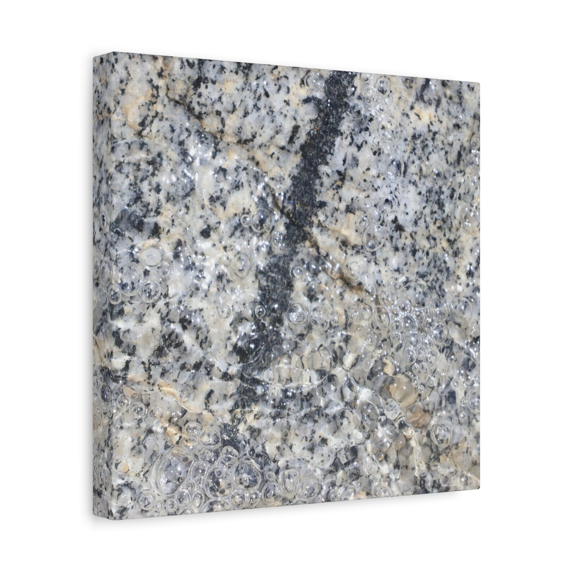 Crystalline Bubbles - Unique Frameless Canvas Wall Art - Art By Earth