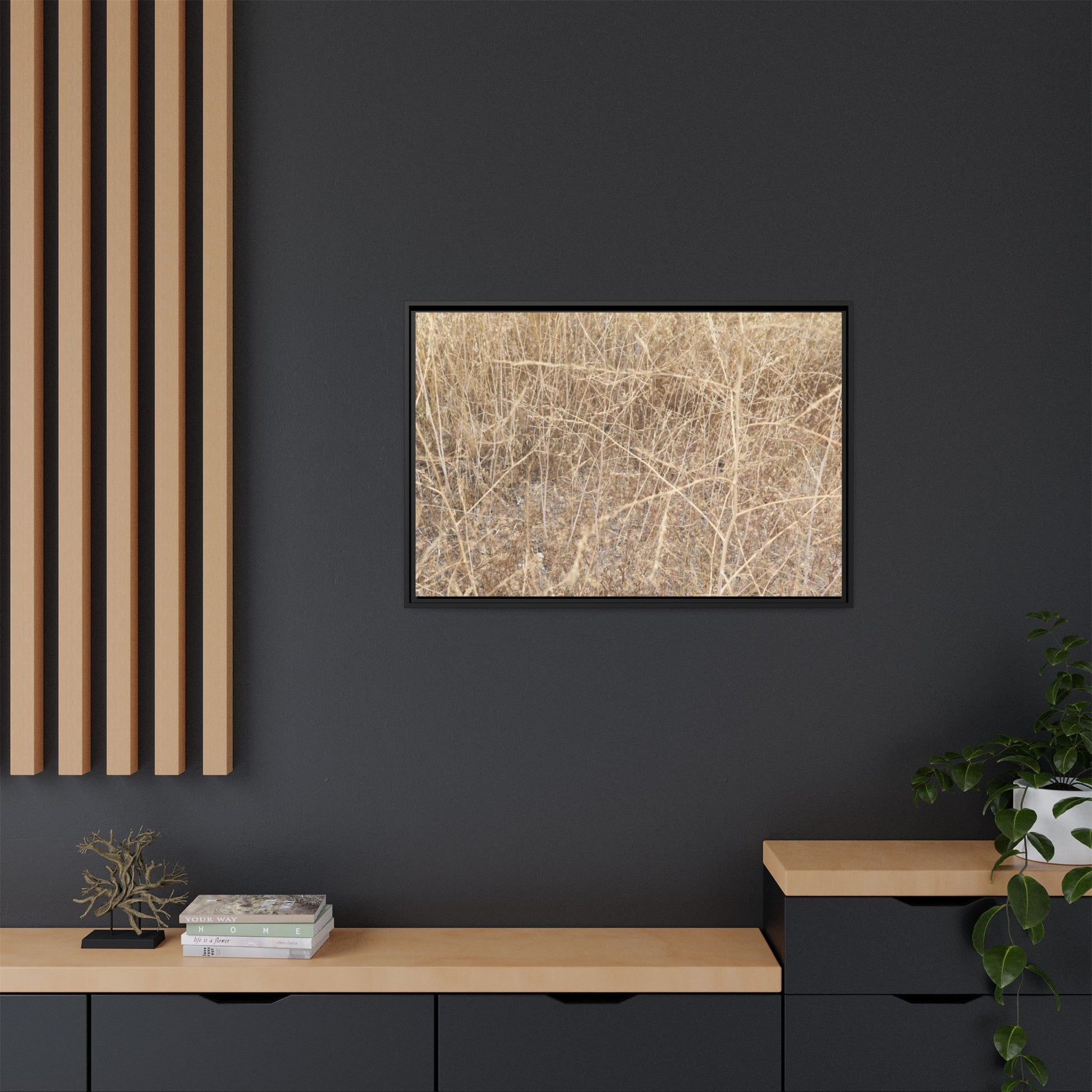 Golden Stalks - Unique Stretched Canvas Wall Art - Art By Earth