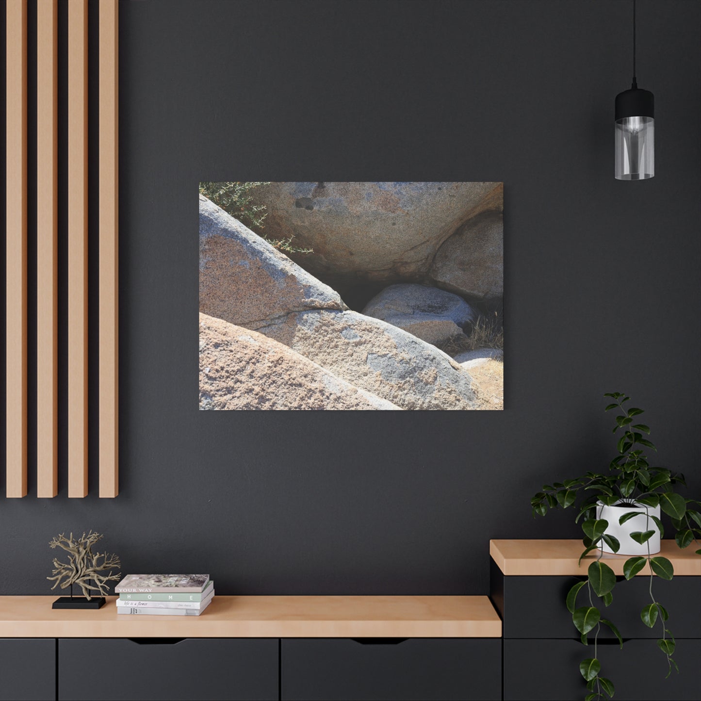 Rocky Shelter - Unique Frameless Canvas Wall Art