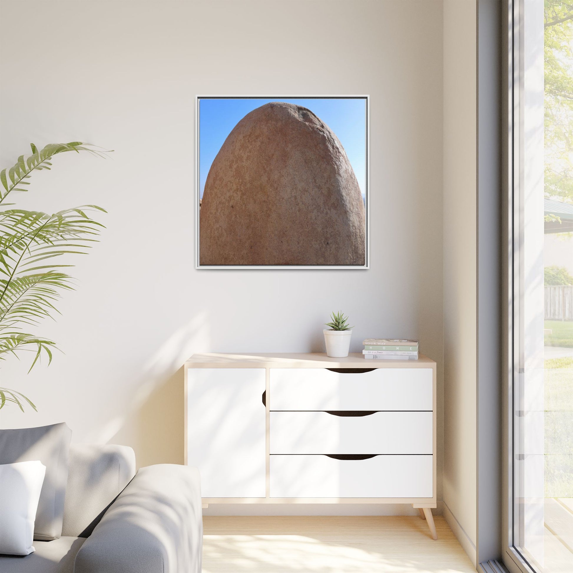 Stone Sphere - Unique Stretched Canvas Wall Art - Art By Earth