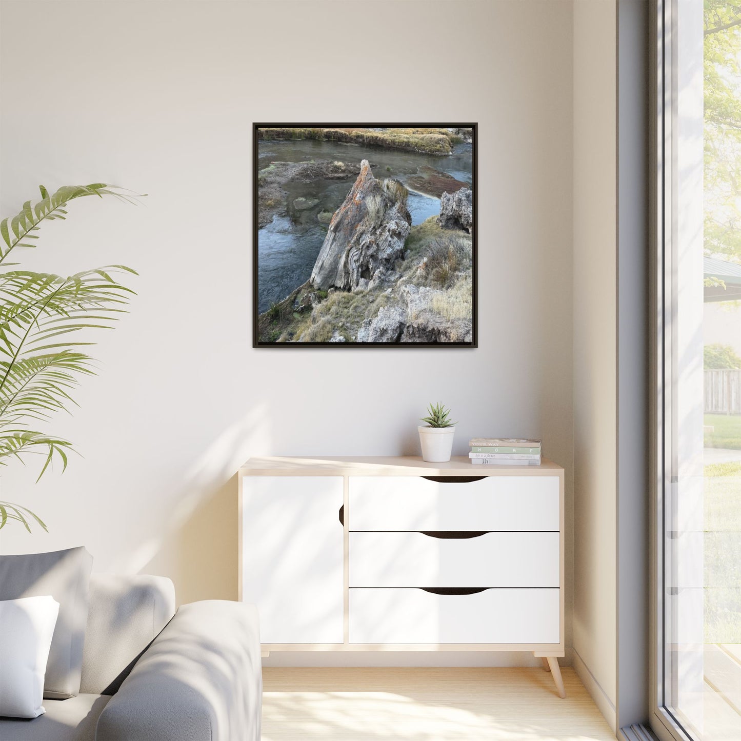 Carved by Water - Unique Stretched Canvas Wall Art