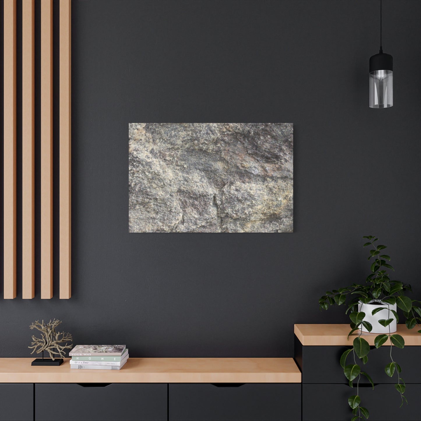 Granite Memory - Unique Frameless Canvas Wall Art - Art By Earth