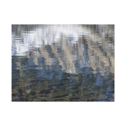 Ripples of Reflection - Unique Frameless Canvas Wall Art