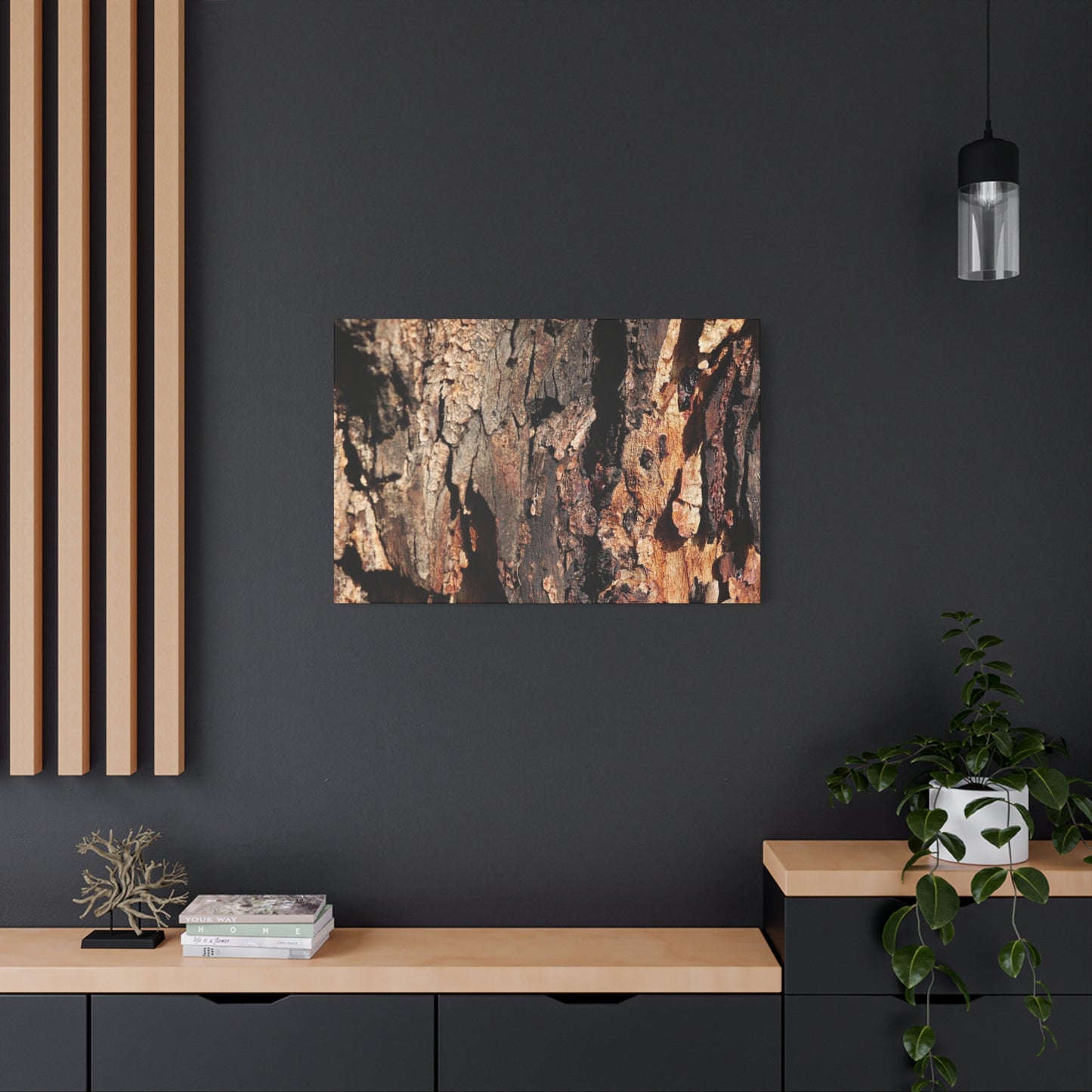 Wooden Terrain - Unique Frameless Canvas Wall Art - Art By Earth