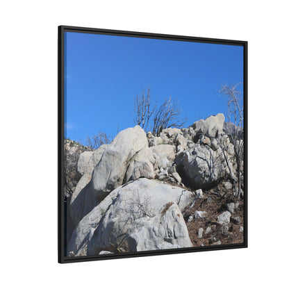Barren Landscape with Boulder Formations - Unique Stretched Canvas Wall Art - Art By Earth