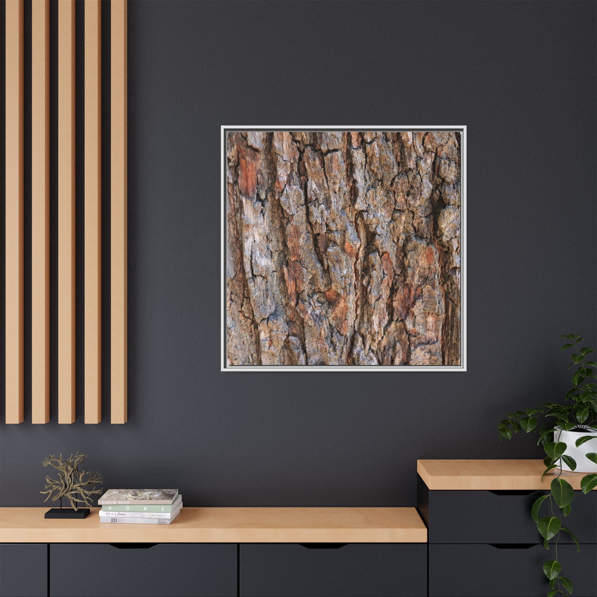 Tree's Timeworn Tale - Unique Stretched Canvas Wall Art - Art By Earth