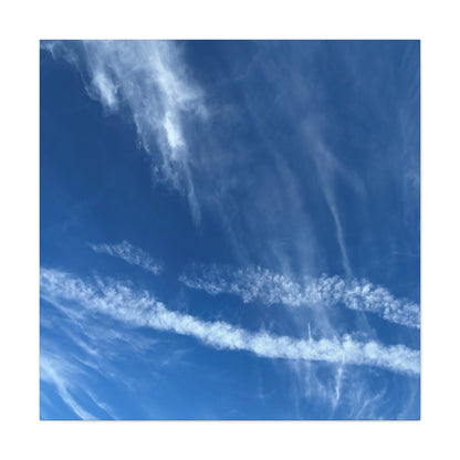 Sky's Poetry - Unique Frameless Canvas Wall Art - Art By Earth