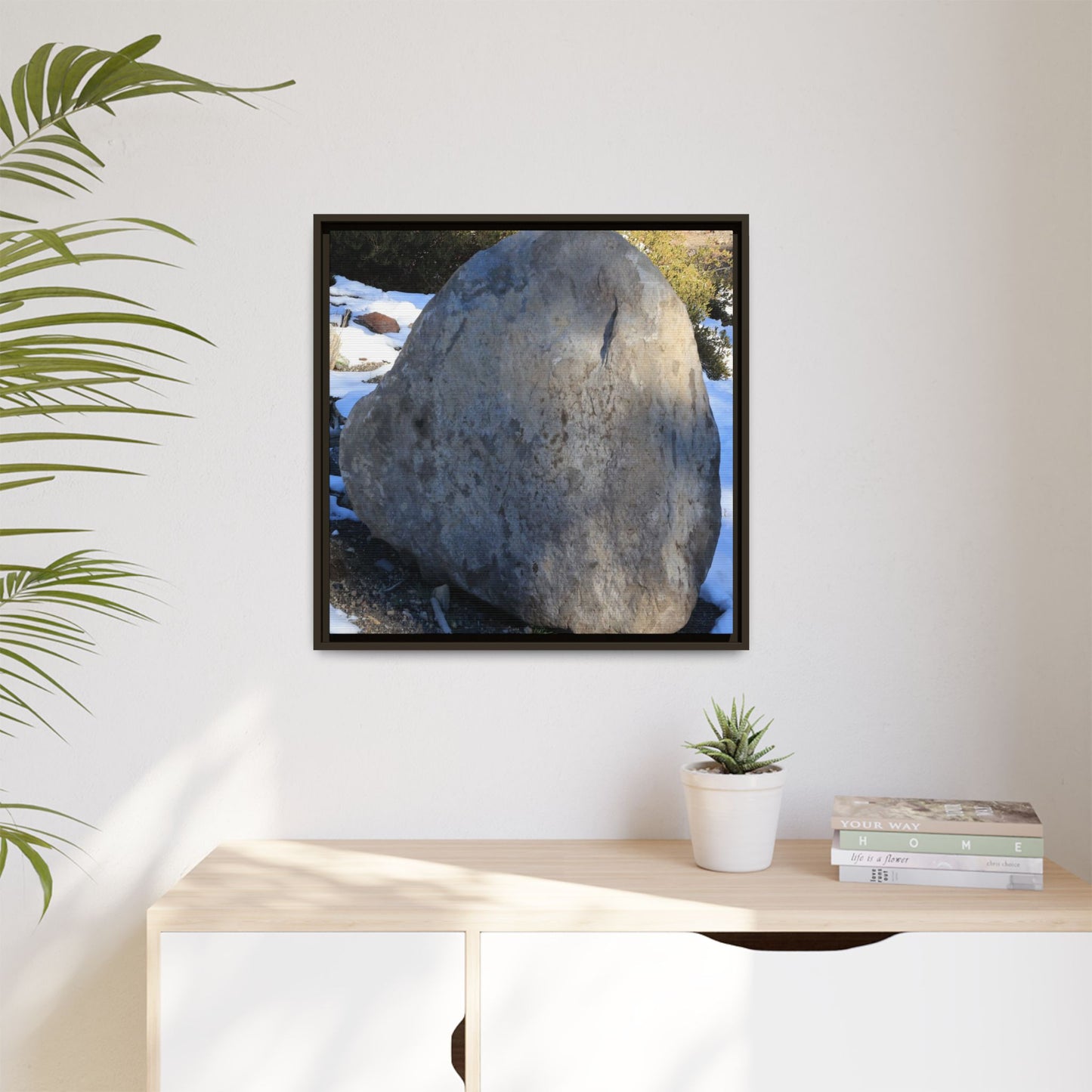 Glacial Solitude - Unique Stretched Canvas Wall Art