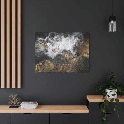 Stone and Surge - Unique Frameless Canvas Wall Art - Art By Earth