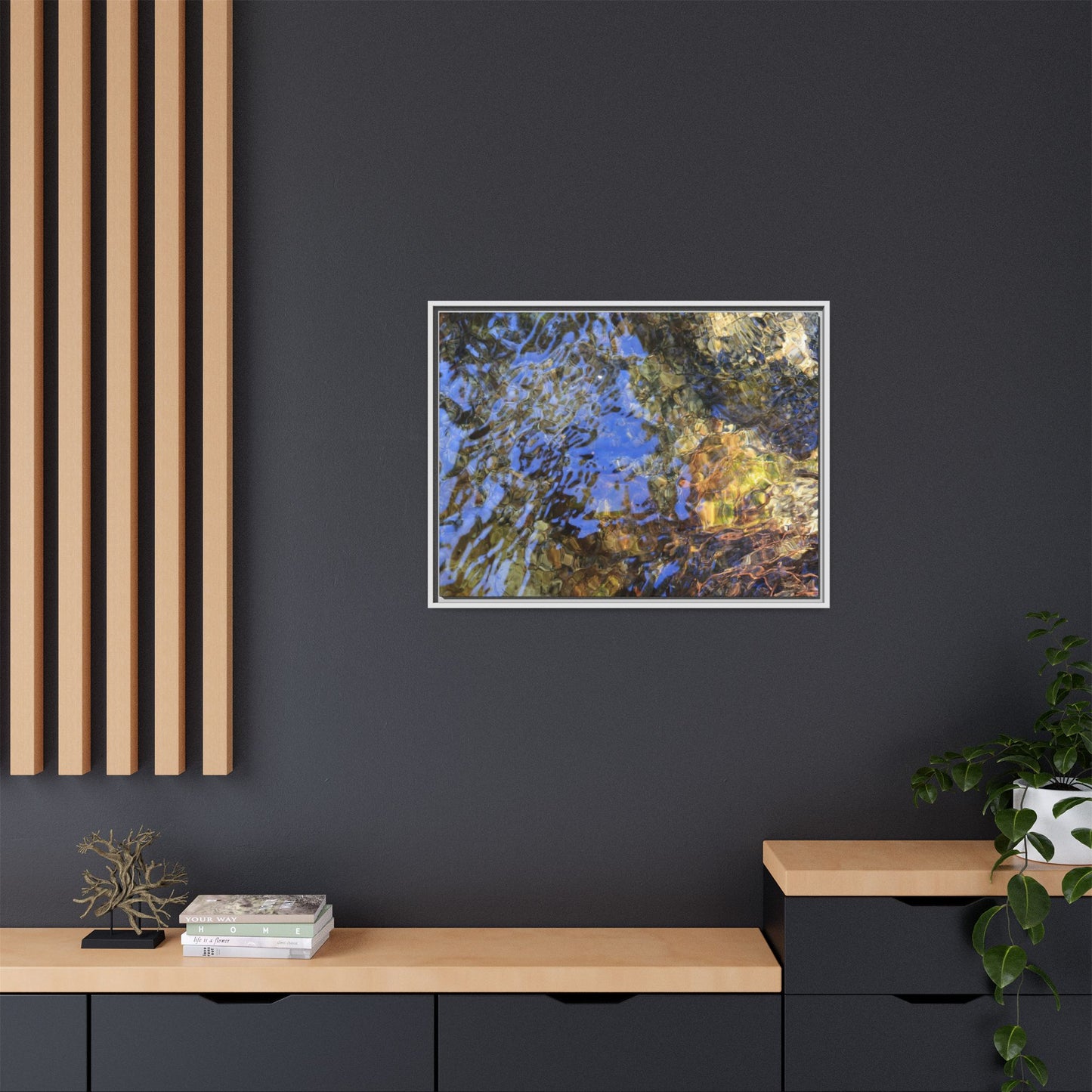 Watery Kaleidoscope - Unique Stretched Canvas Wall Art - Art By Earth