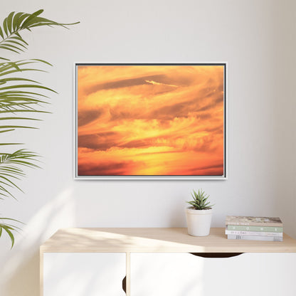 Burning Skies - Unique Stretched Canvas Wall Art - Art By Earth