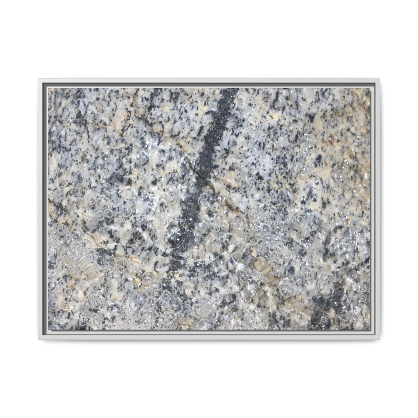 Granite Bubbles - Unique Stretched Canvas Wall Art - Art By Earth