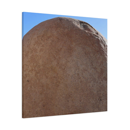 Stone Sphere of Silence - Unique Frameless Canvas Wall Art - Art By Earth