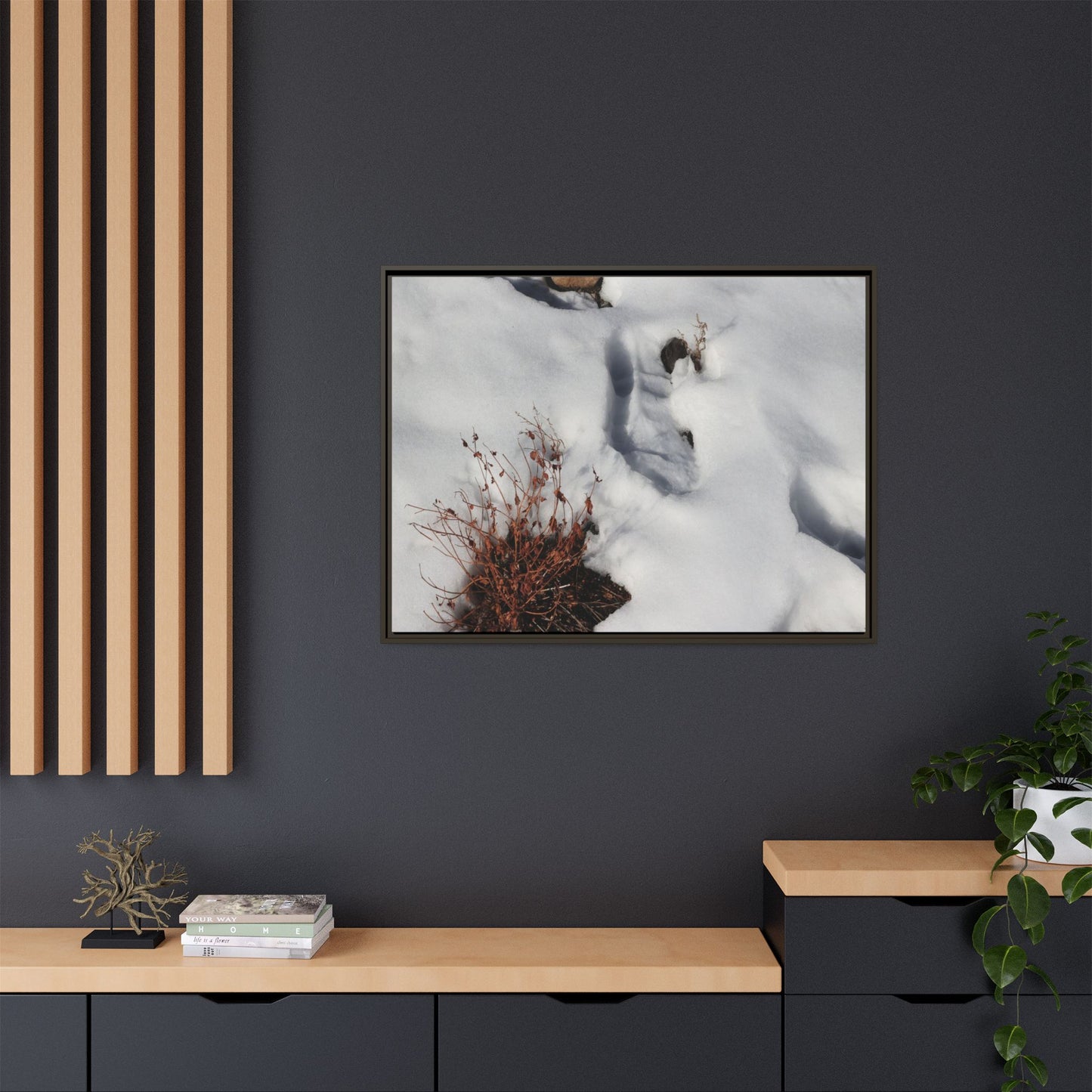 Frostbound Whispers - Unique Stretched Canvas Wall Art