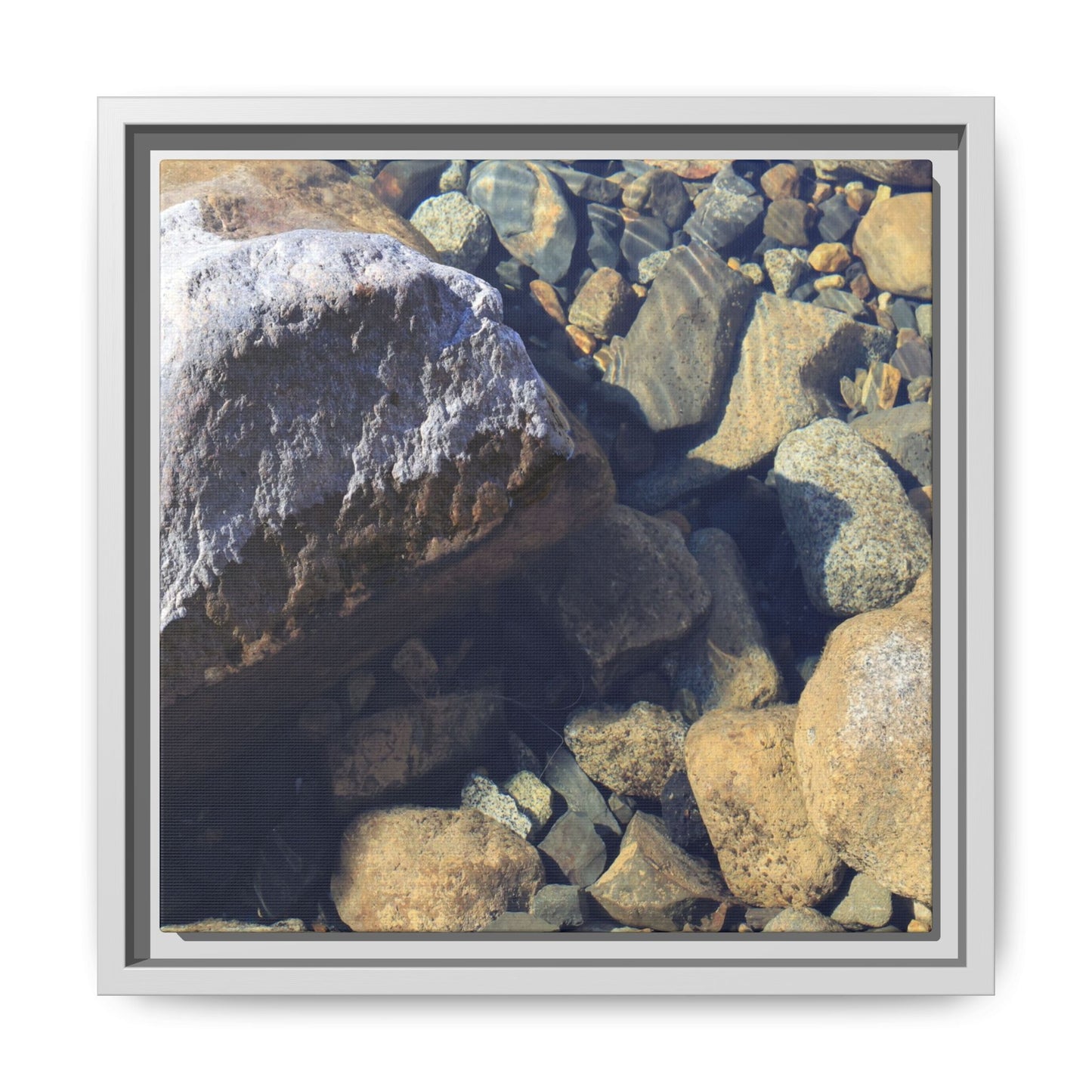 Stone Sanctuary - Unique Stretched Canvas Wall Art