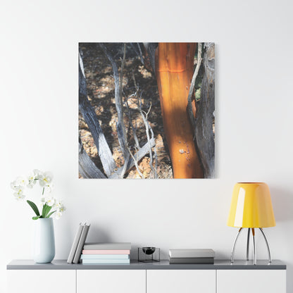 Burnt Forest Remnants - Unique Frameless Canvas Wall Art