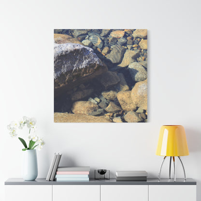 Lithic Symphony - Unique Frameless Canvas Wall Art