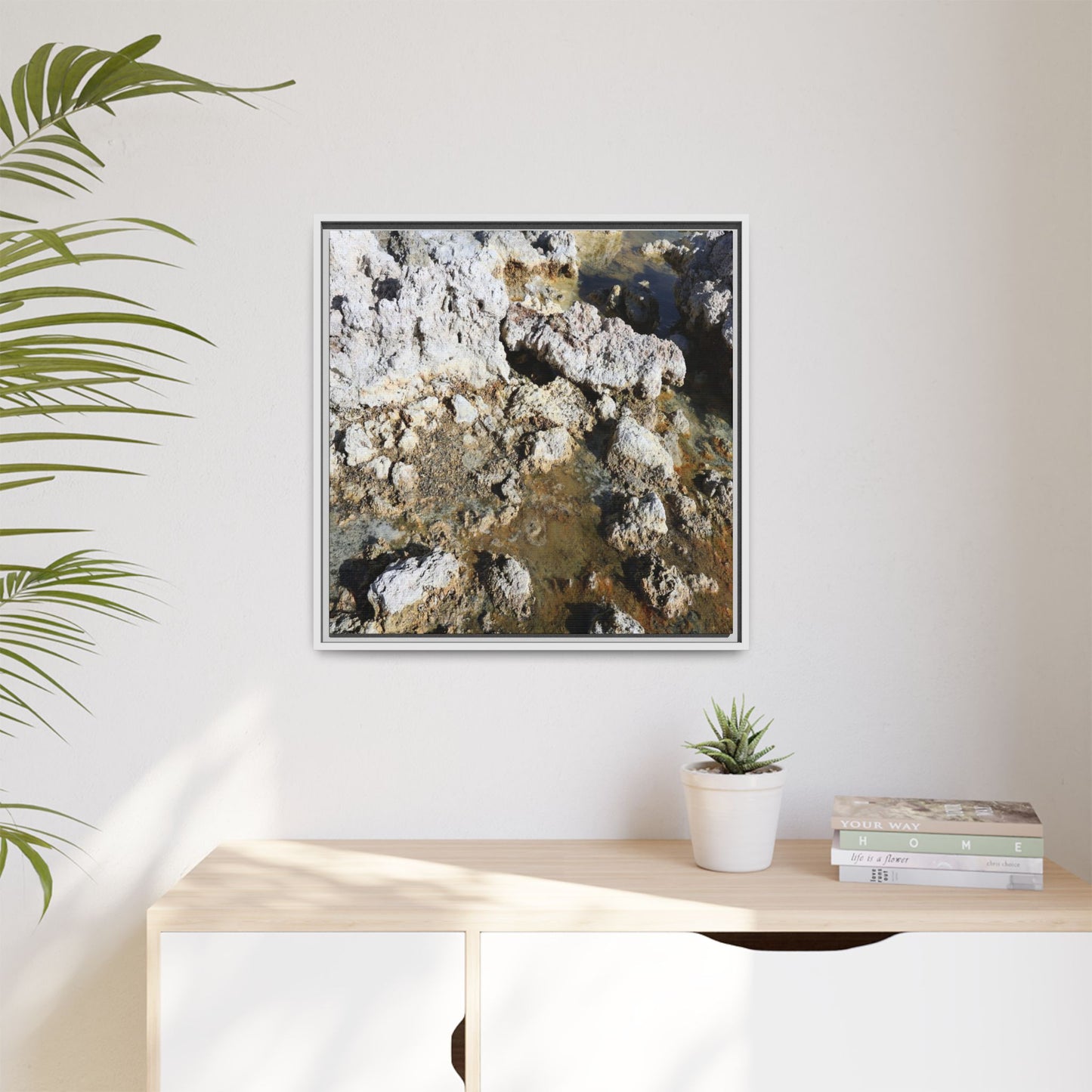 Strata of Silence - Unique Stretched Canvas Wall Art