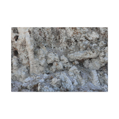 Cracked Earth Whispers - Unique Frameless Canvas Wall Art