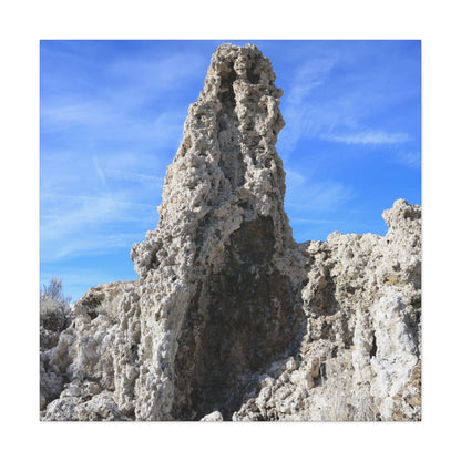 Towering Limestone Sentinels - Unique Frameless Canvas Wall Art