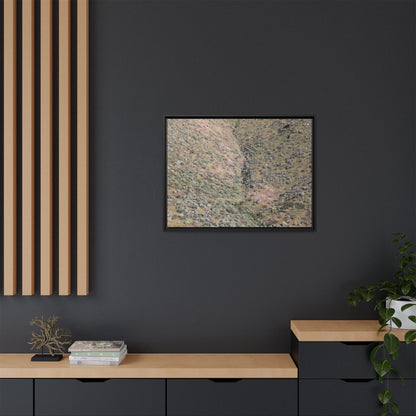 Mountain Slope with Desert Vegetation - Unique Stretched Canvas Wall Art - Art By Earth
