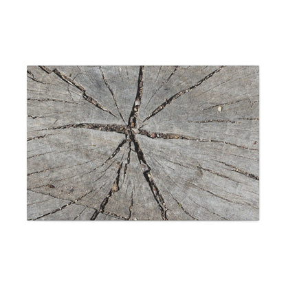 Cracked Chronicle - Unique Frameless Canvas Wall Art - Art By Earth