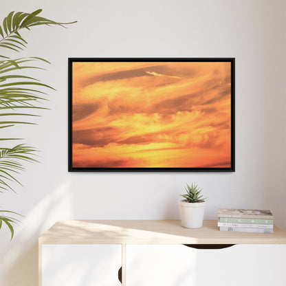 Burning Skies - Unique Stretched Canvas Wall Art - Art By Earth