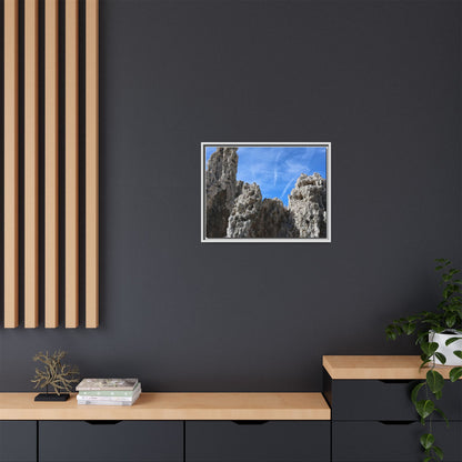 Weathered Sentinels - Unique Stretched Canvas Wall Art