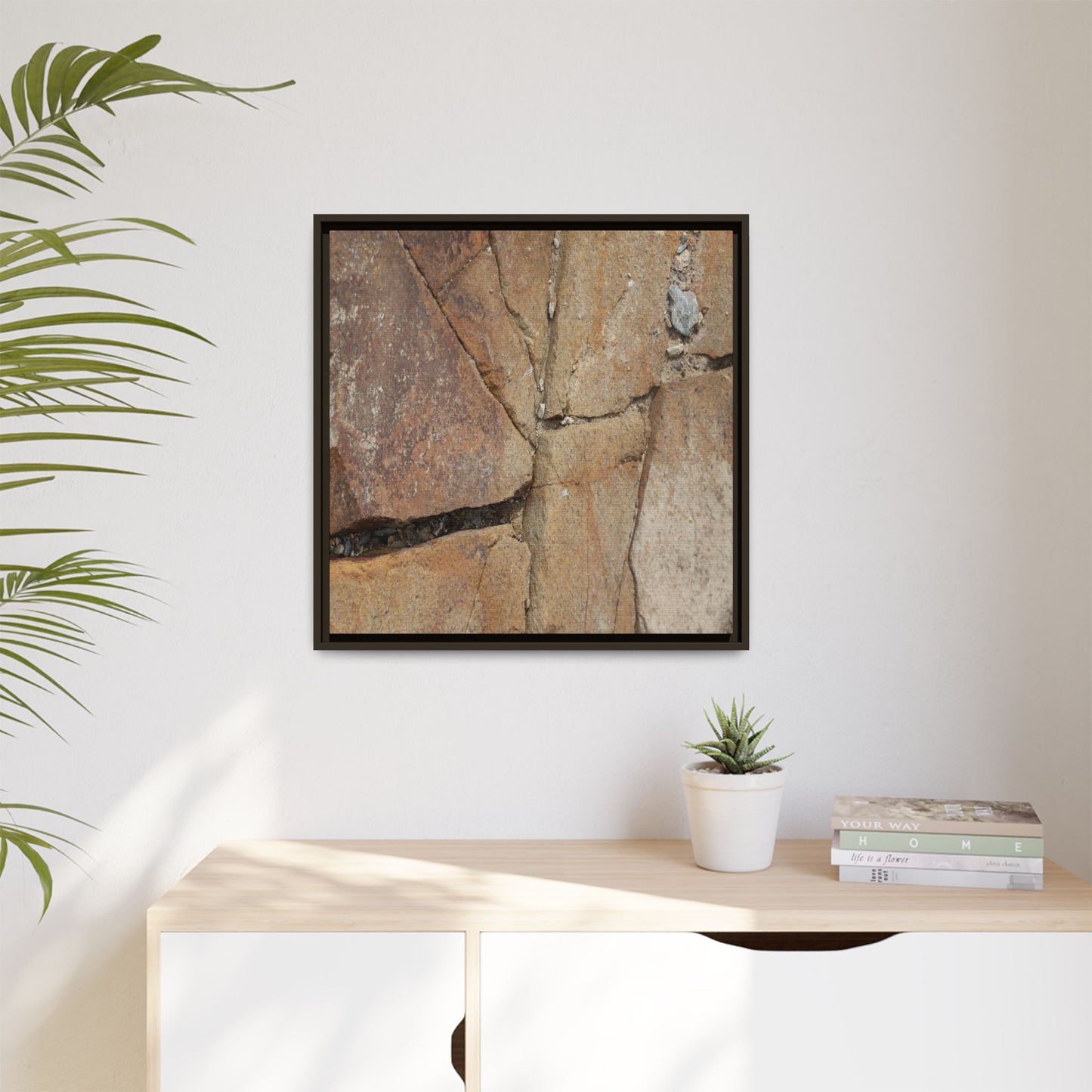 Rusty Crevices - Unique Stretched Canvas Wall Art - Art By Earth