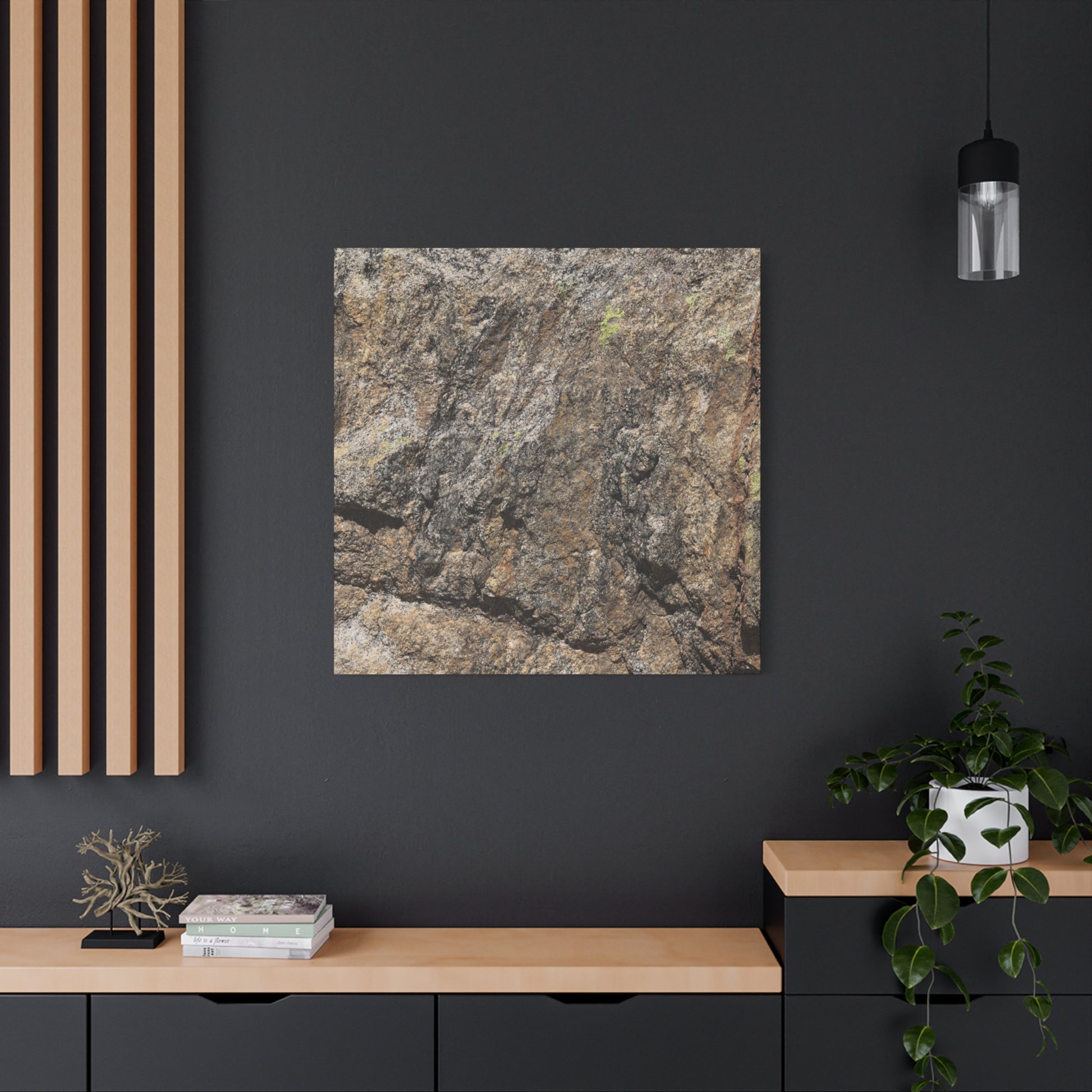 Weathered Stone Secrets - Unique Frameless Canvas Wall Art - Art By Earth