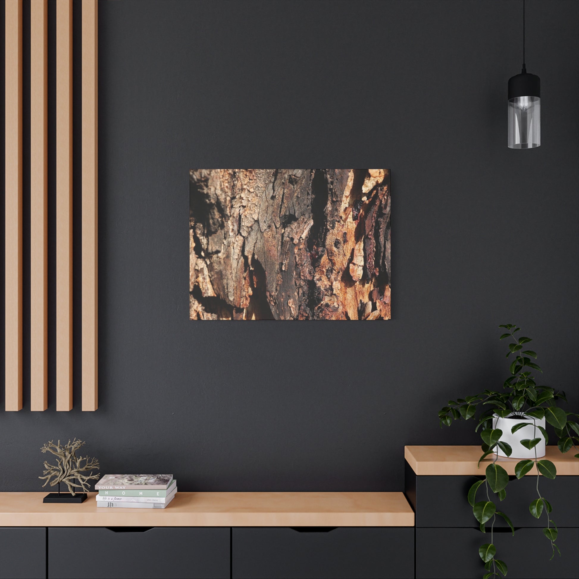 Wooden Terrain - Unique Frameless Canvas Wall Art - Art By Earth