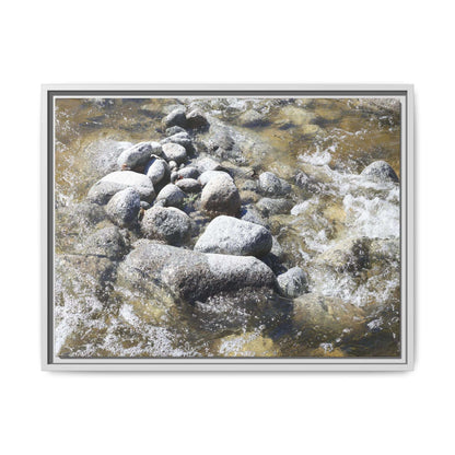 Mountain Stream Flow - Unique Stretched Canvas Wall Art - Art By Earth