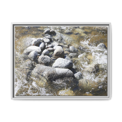 Mountain Stream Flow - Unique Stretched Canvas Wall Art - Art By Earth