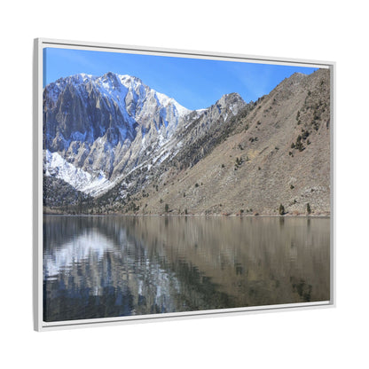 Mountain Mirror - Unique Stretched Canvas Wall Art