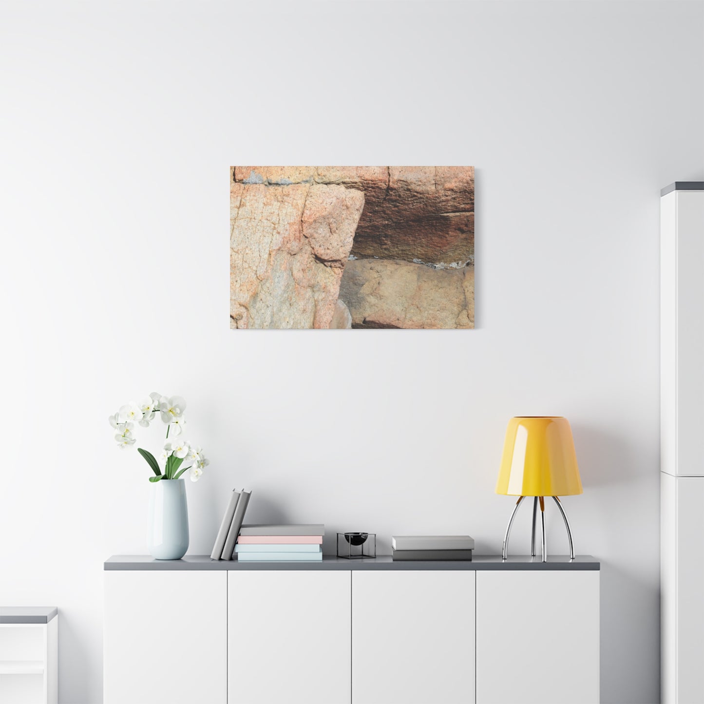 Layered Echoes - Unique Frameless Canvas Wall Art - Art By Earth