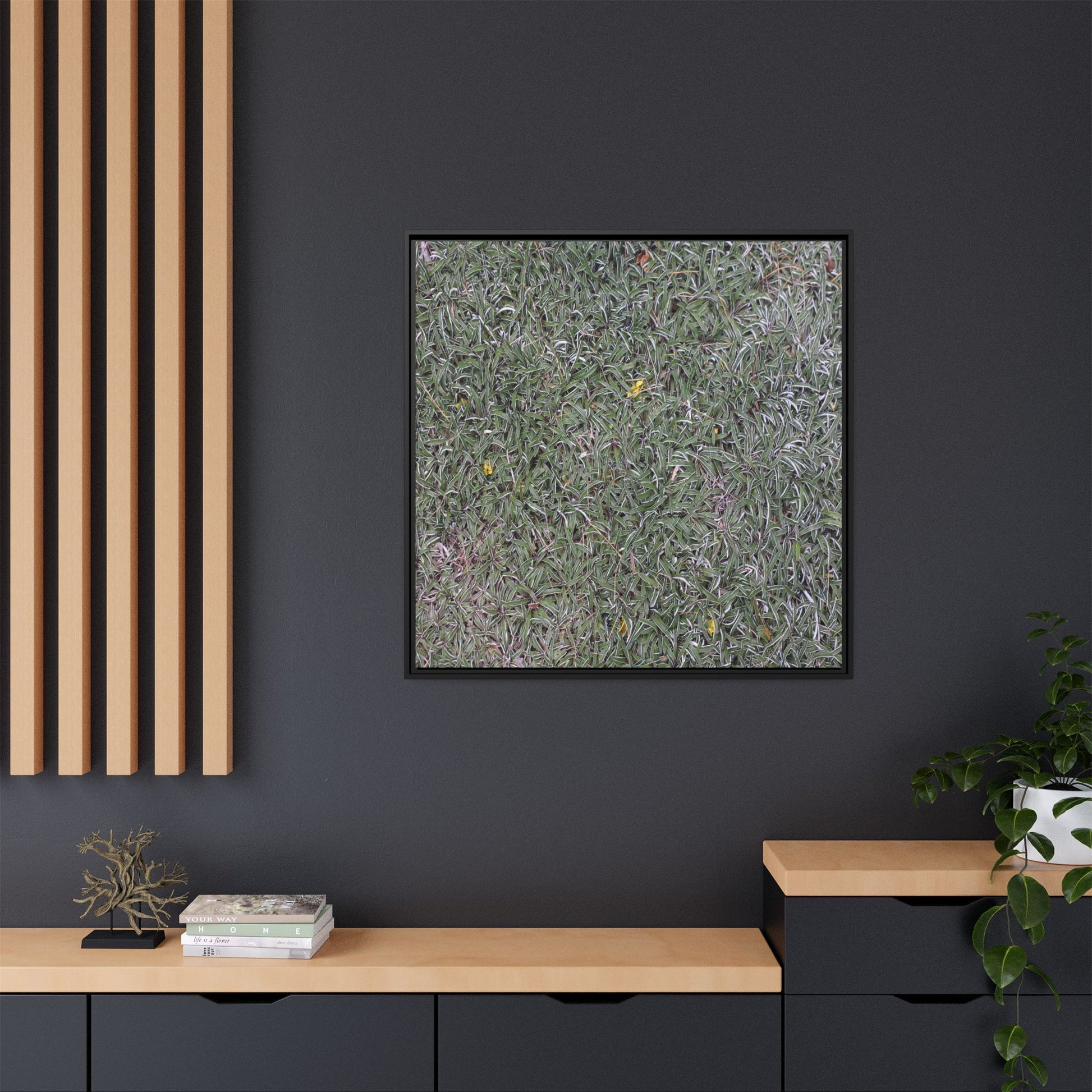 Grassy Texture - Unique Stretched Canvas Wall Art - Art By Earth