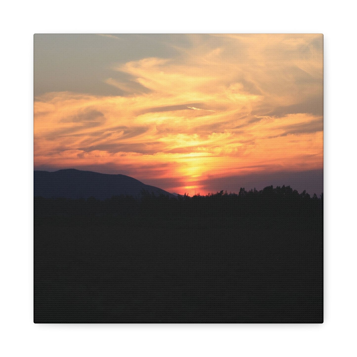 Mountain Twilight - Unique Frameless Canvas Wall Art - Art By Earth