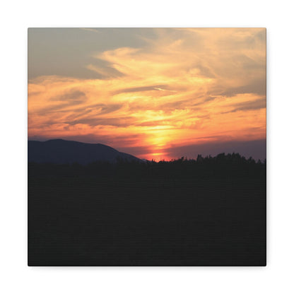 Mountain Twilight - Unique Frameless Canvas Wall Art - Art By Earth