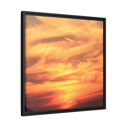 Burning Skies - Unique Stretched Canvas Wall Art - Art By Earth